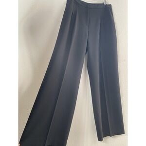 Express Pants Womens 14R‎ Black Wide Leg Mid Rise Pleated Dress Work Trousers